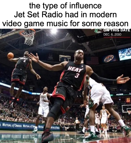 Ballin reference template | the type of influence Jet Set Radio had in modern video game music for some reason | image tagged in ballin reference template | made w/ Imgflip meme maker