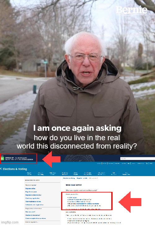 how do you live in the real world this disconnected from reality? | image tagged in memes,bernie i am once again asking for your support | made w/ Imgflip meme maker