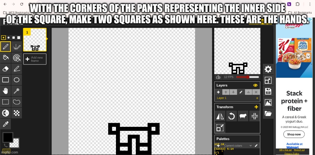 me when I teach the forbidden knowledge | WITH THE CORNERS OF THE PANTS REPRESENTING THE INNER SIDE OF THE SQUARE, MAKE TWO SQUARES AS SHOWN HERE. THESE ARE THE HANDS. | image tagged in e | made w/ Imgflip meme maker