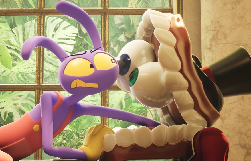 Caine eats Jax Blank Meme Template