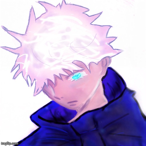 Gojo drawing | made w/ Imgflip meme maker