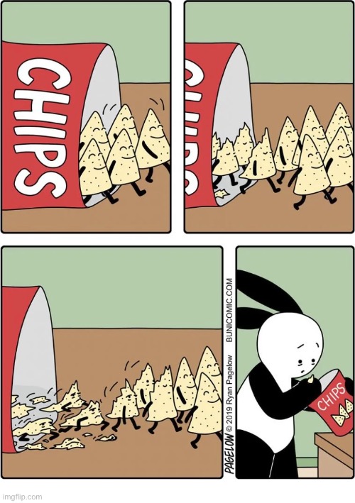 Buni Comics | image tagged in comics,buni comics,tortilla chips,last chips,jibbles | made w/ Imgflip meme maker