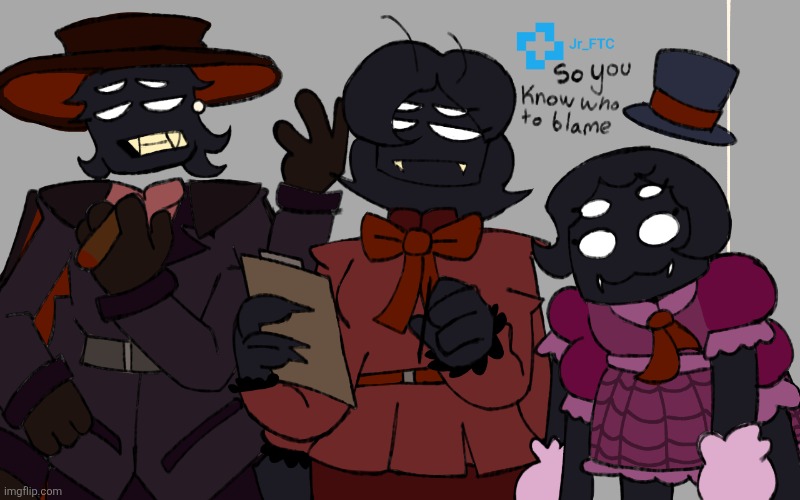 Alex has two younger sisters, Widowette and Pearl | made w/ Imgflip meme maker