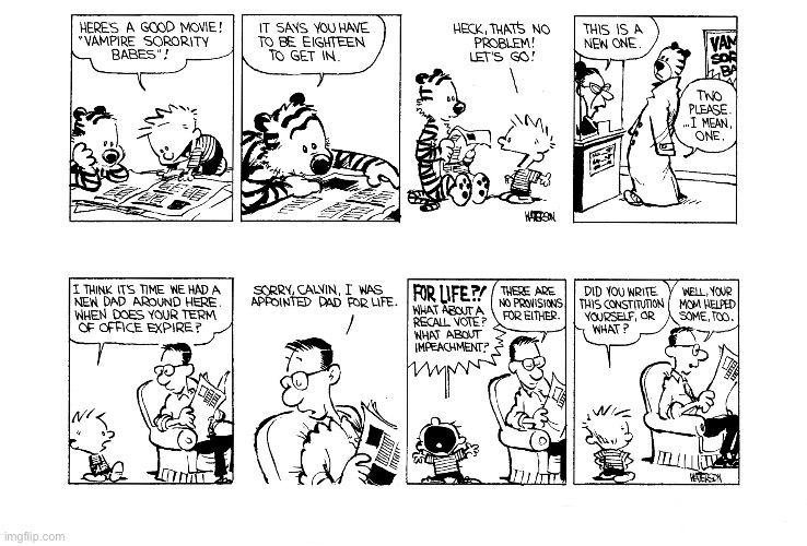 image tagged in calvin and hobbes,comics | made w/ Imgflip meme maker