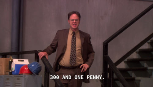 dwight schrute 1 penny Blank Meme Template