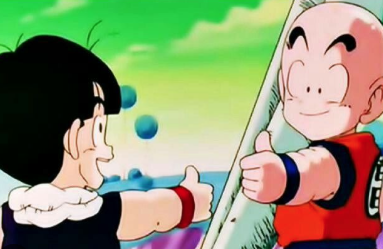 gohan krillin thumbs up Blank Meme Template