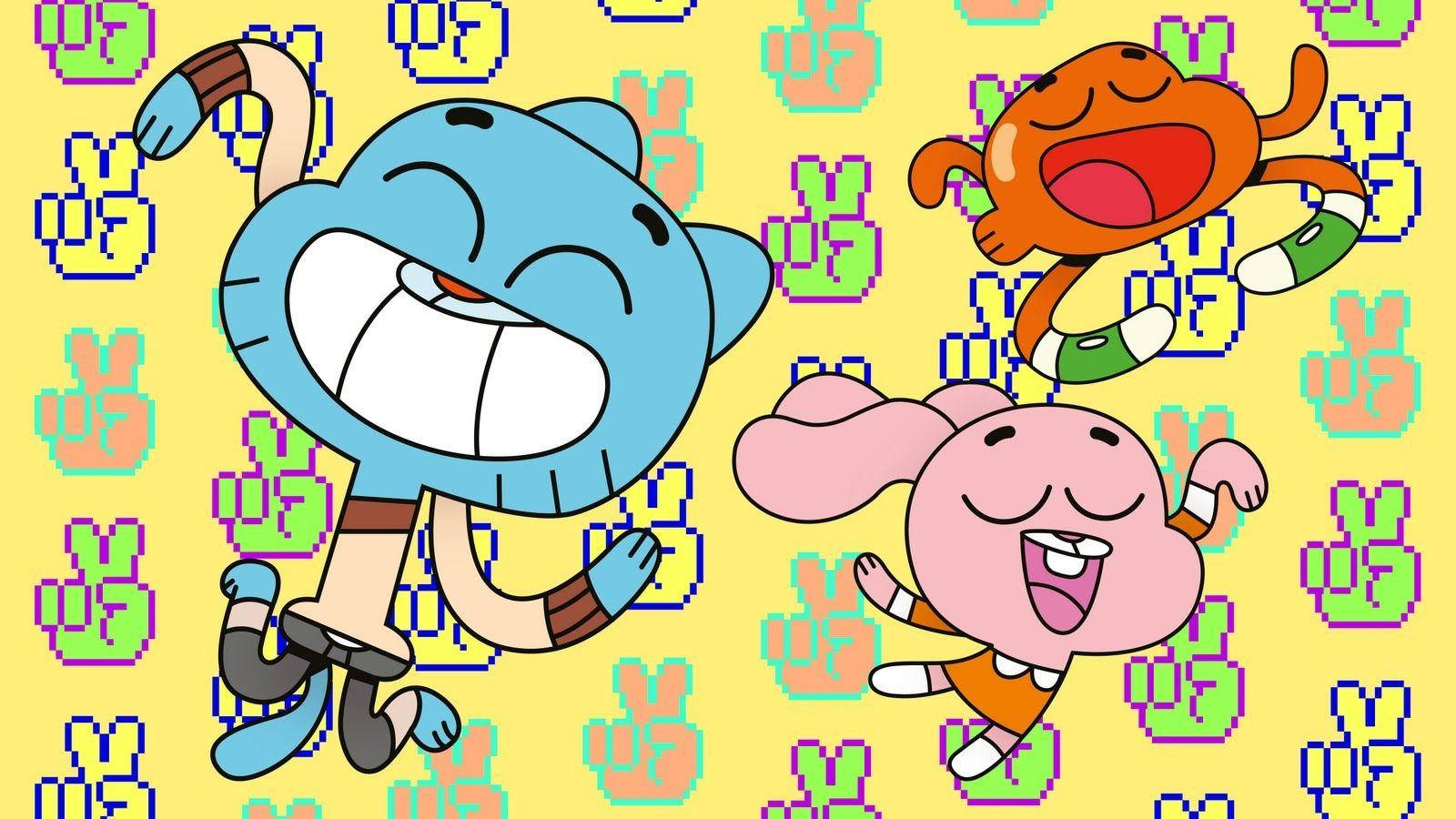 Gumball, Darwin, and Anais, the dynamic trio!!!!! Blank Meme Template