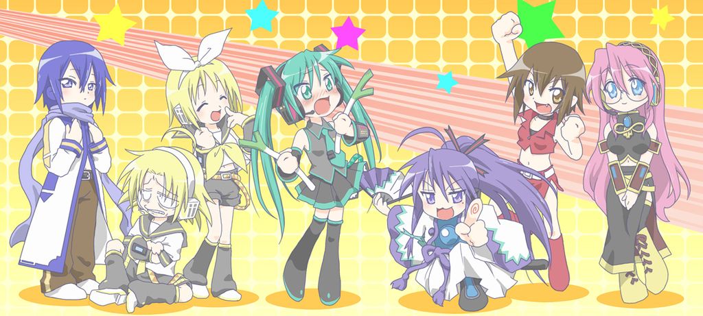 Vocaloid [Lucky Star Style] Blank Meme Template