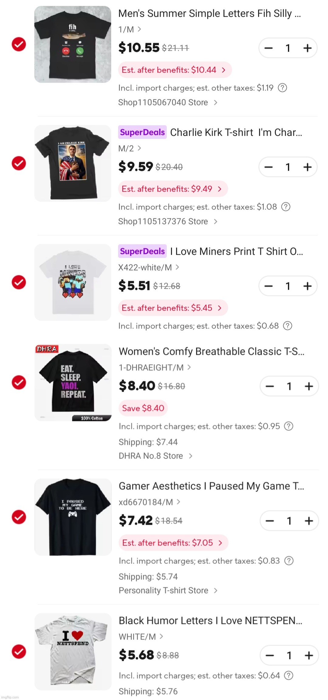 which one of these shirts should I get | made w/ Imgflip meme maker