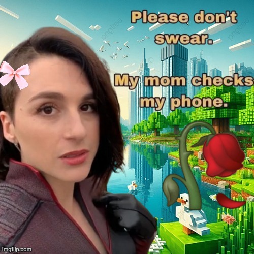 Plz don swaer. Thnk u! :) | 🥀 | image tagged in please don't swear my mom checks my phone | made w/ Imgflip meme maker