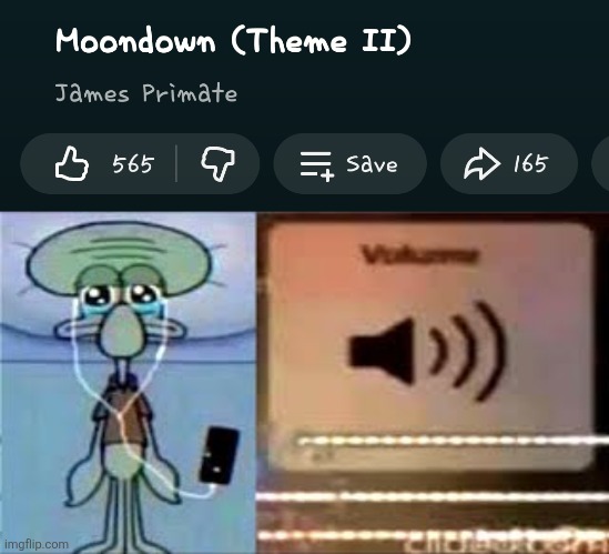LISTEN TO THIS | image tagged in squidward crying listening to music | made w/ Imgflip meme maker