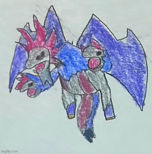 Hydreigon as Scourge | image tagged in gifs,pokemon,transformers,art | made w/ Imgflip images-to-gif maker