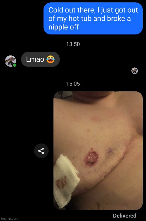 image tagged in cold,cold weather,hot tub,texting,winter | made w/ Imgflip meme maker