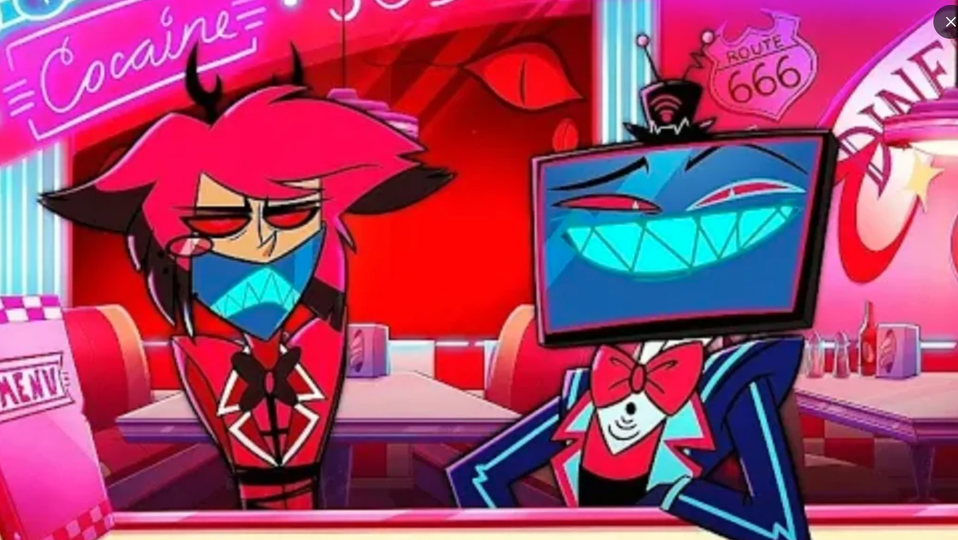 High Quality Alastor and Vox Blank Meme Template