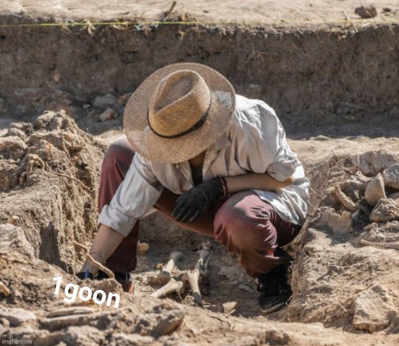 Archaeologist | 1goon | image tagged in archaeologist | made w/ Imgflip meme maker