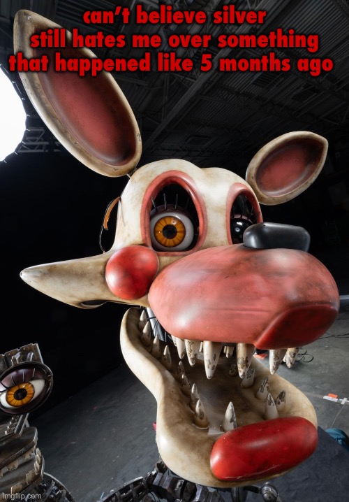 mango | can’t believe silver still hates me over something that happened like 5 months ago | image tagged in mango | made w/ Imgflip meme maker