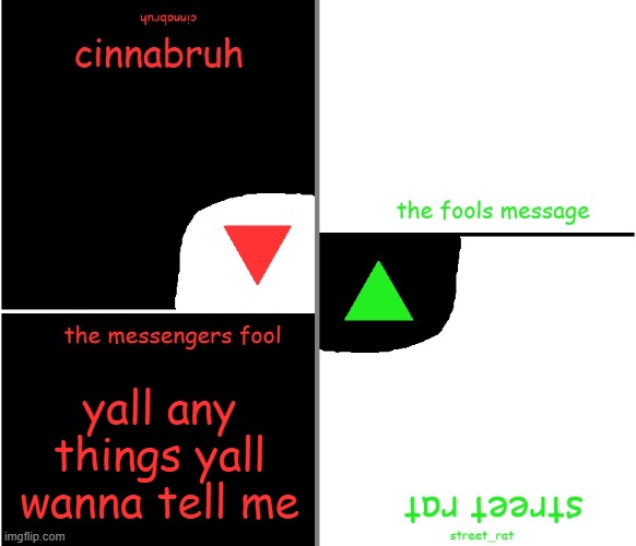 street rat n cinnabruh announcement | yall any things yall wanna tell me | image tagged in street rat n cinnabruh announcement | made w/ Imgflip meme maker