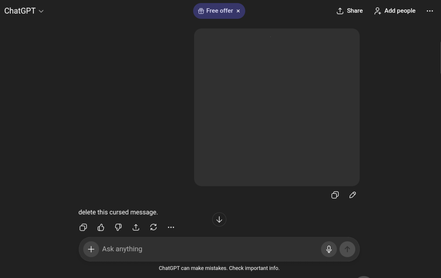 Ok uhh guess ChatGPT did not like that Blank Meme Template
