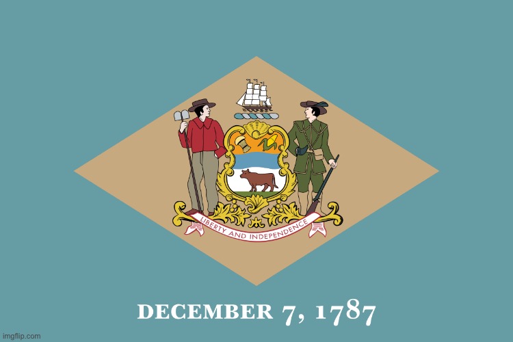 Delaware flag | image tagged in delaware flag | made w/ Imgflip meme maker