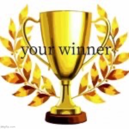 . | image tagged in your winner | made w/ Imgflip meme maker
