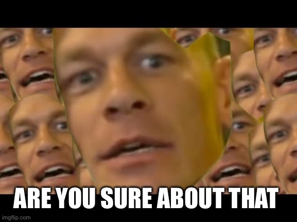 Are you sure about that | ARE YOU SURE ABOUT THAT | image tagged in are you sure about that | made w/ Imgflip meme maker