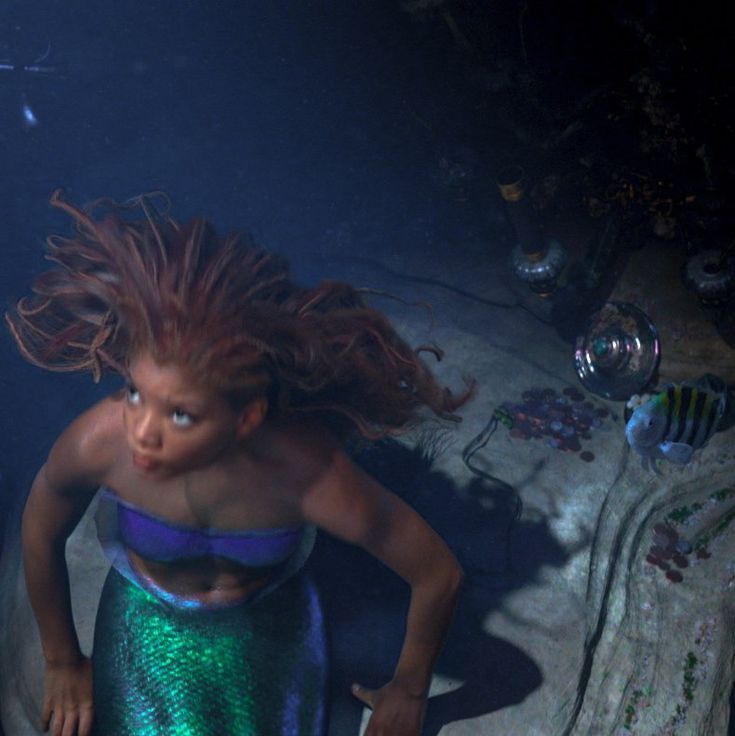 Ugly Ariel sitting Blank Meme Template