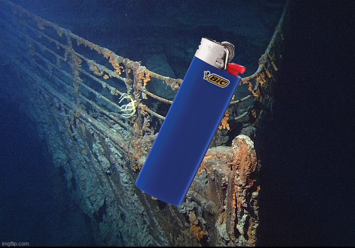 Titanic Wreckage | image tagged in titanic wreckage | made w/ Imgflip meme maker