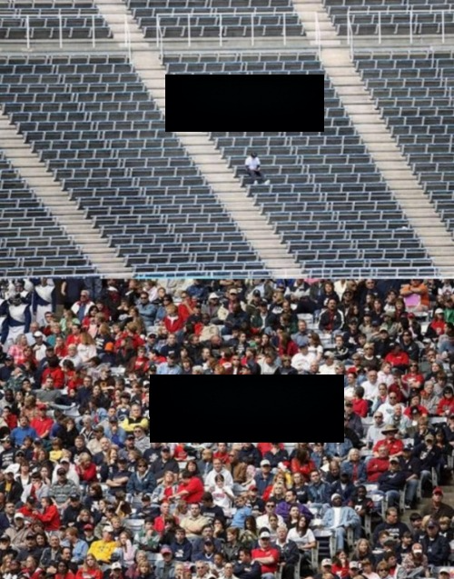 Crowded vs Uncrowded place Blank Meme Template