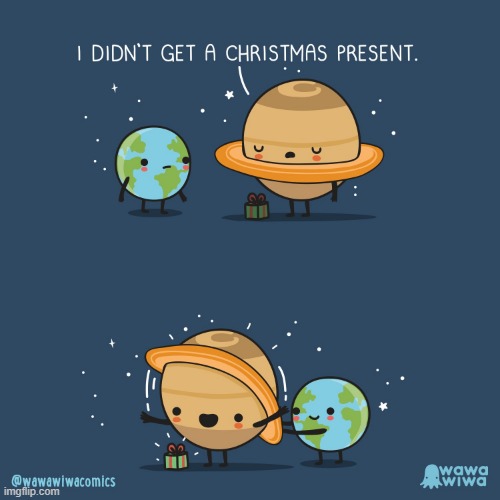 image tagged in earth,saturn,christmas,present,christmas present,ring | made w/ Imgflip meme maker