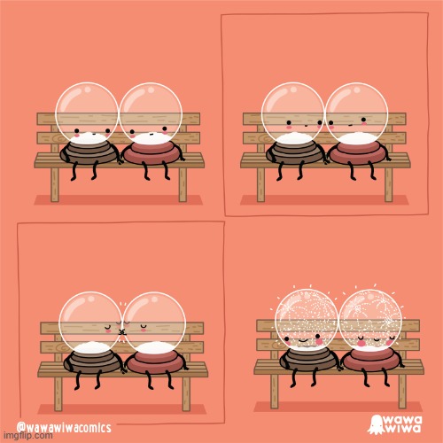 image tagged in snowglobe,snowglobes,kiss,aww | made w/ Imgflip meme maker