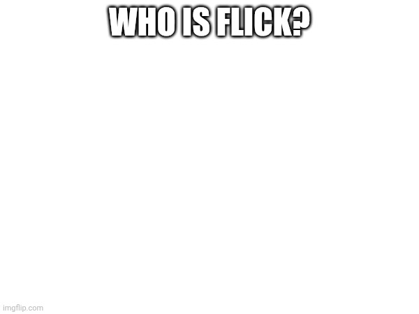 WHO IS FLICK? | made w/ Imgflip meme maker