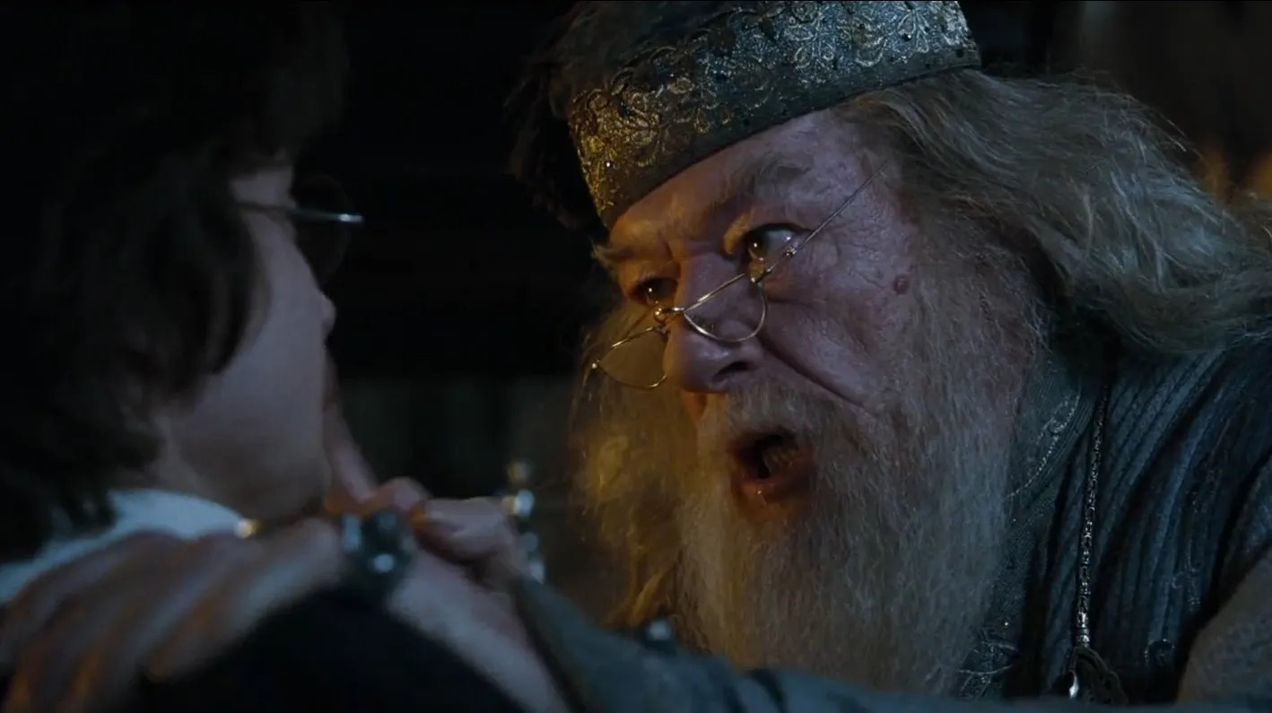 Dumbledor asked camly Blank Meme Template