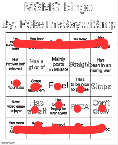 :3 | image tagged in msmg bingo by poke | made w/ Imgflip meme maker