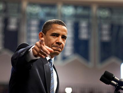 High Quality  Obama-pointing  Blank Meme Template