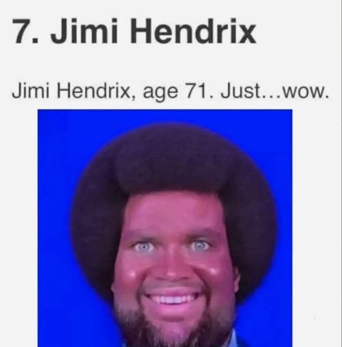 Jimi Hendrix Blank Meme Template