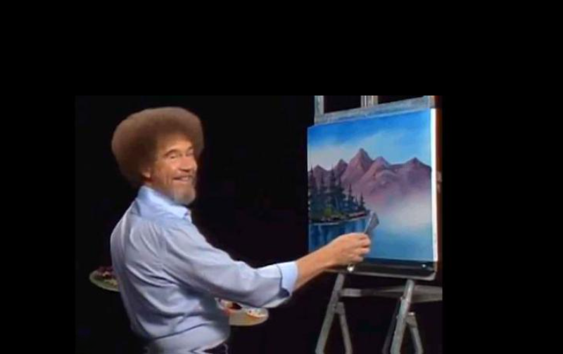 High Quality Bob Ross Extra Pallet Blank Meme Template