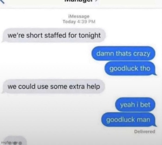 Good luck man | made w/ Imgflip meme maker