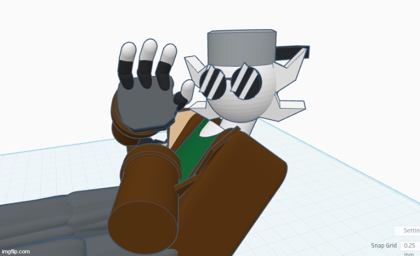 Ducc Luigi (TinkerCad) | image tagged in ducc luigi tinkercad | made w/ Imgflip meme maker