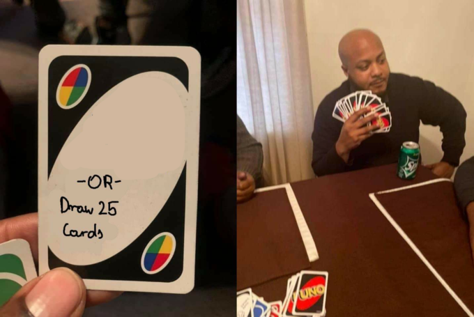 Or Draw 25 Cards (UNO) Blank Meme Template