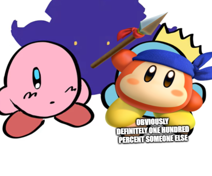 meta knight looms over you Blank Meme Template