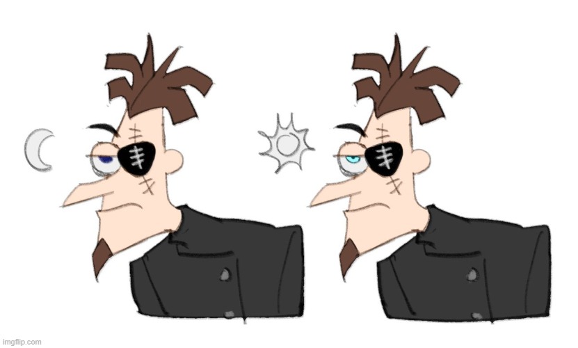 2nd dimension doofenshmirtz | image tagged in phineas and ferb,doofenshmirtz,fanart | made w/ Imgflip meme maker