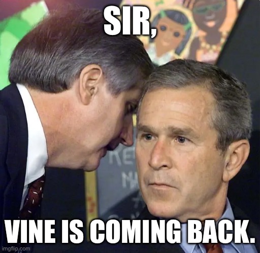 What a time to be alive | SIR, VINE IS COMING BACK. | image tagged in a second plane has just hit | made w/ Imgflip meme maker