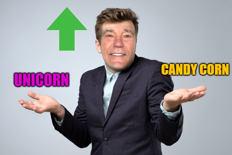 heck if I know | UNICORN CANDY CORN | image tagged in heck if i know | made w/ Imgflip meme maker