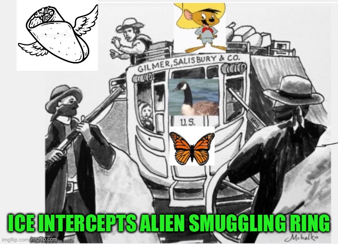 ICE INTERCEPTS ALIEN SMUGGLING RING | made w/ Imgflip meme maker