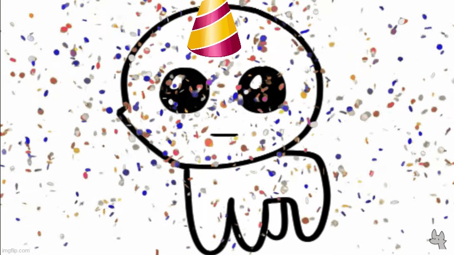 yippie confetti | image tagged in yippie confetti | made w/ Imgflip meme maker