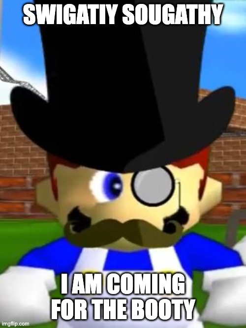 Wallet Inspecta SMG4 | SWIGATIY SOUGATHY; I AM COMING FOR THE BOOTY | image tagged in wallet inspecta smg4 | made w/ Imgflip meme maker