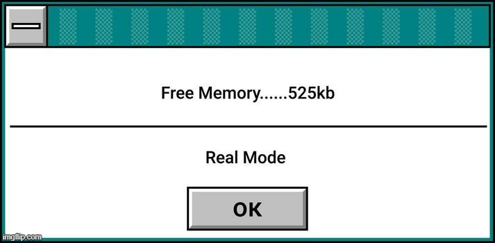 Real Mode be like | image tagged in windows 3x real mode | made w/ Imgflip meme maker