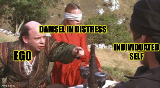 Who Are You | DAMSEL IN DISTRESS; INDIVIDUATED SELF; EGO | image tagged in who_am_i,self esteem,it's time to start asking yourself the big questions meme,brace yourself,psychologist,psychic | made w/ Imgflip meme maker