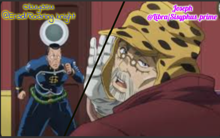 High Quality Erad and Libra JJBA shared temp Blank Meme Template
