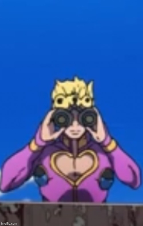 Spying giorno | image tagged in spying giorno | made w/ Imgflip meme maker